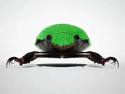 Scarab beetle 3D model