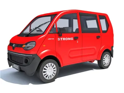 Mahindra Jeeto Mini van 3D Model Indian Light Vehicle LCV 3D model