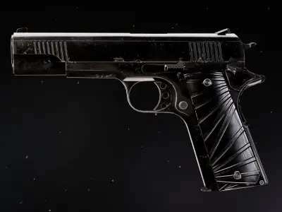 Modern 1911 Low-poly 3D model