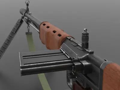 FG42 ww2 Weapon Fps - Tps Low-poly 3D model