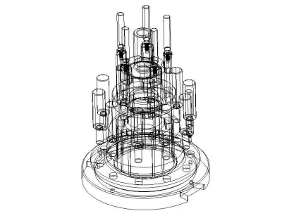 Hole Position Checking Gauges of Differential Case 3D model