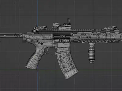 STRIKER  Low-poly 3D model