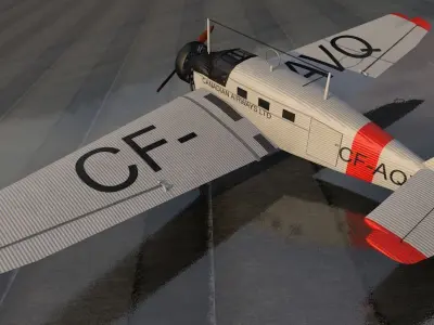 Junkers W 34 3D model