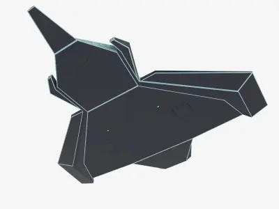 space mosquito v5 Low-poly 3D model