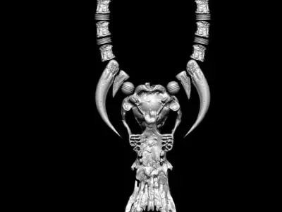 Predator Necklace for Predator Size around 1 to 6 3D print model