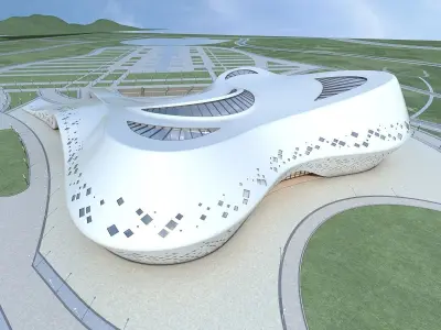 Commercial Center Complex 3D model