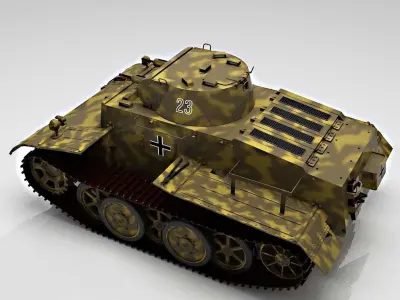 Panzer I Ausf F   VK1801 3D model