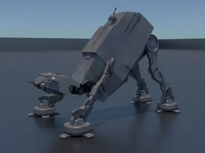 AT-AT star wars walker Low-poly 3D model