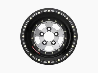 Sander 750 series drag rear wheel Low-poly 3D model