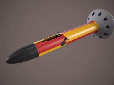 Magnetic Anomaly Detector MAD Low-poly 3D model