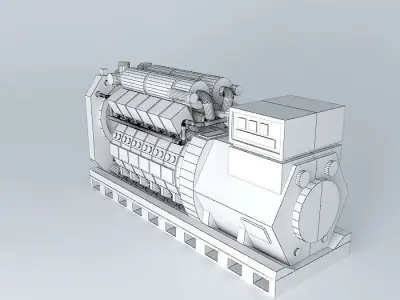 ARGO INDUSTRIES 12V Diesel generator 3D model