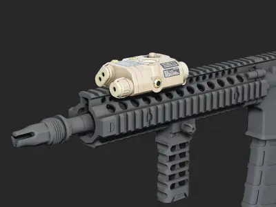 L3Harris AN PEQ 15 Low-poly 3D model