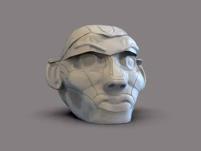 Fiction Head 3D print model purchase