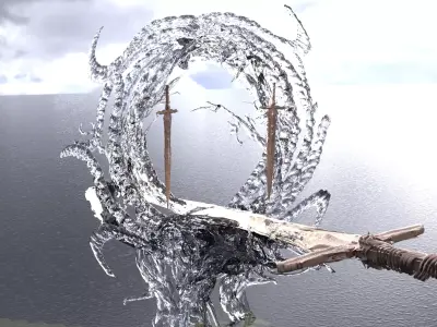 Excalibur fountain 1 3D model