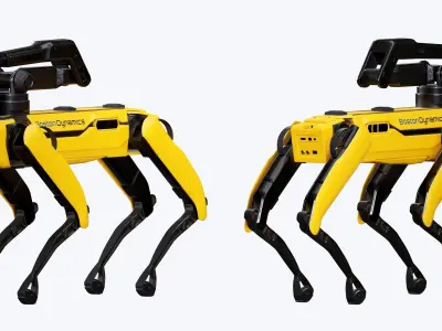 Spot Robot Boston Dynamics 2021 With Arm Low-poly 3D model