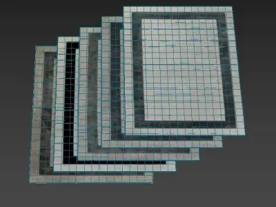 Simla Bordered Rugs Free 3D model