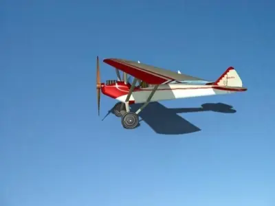 Heath Parasol Toy Plane 1 3D model