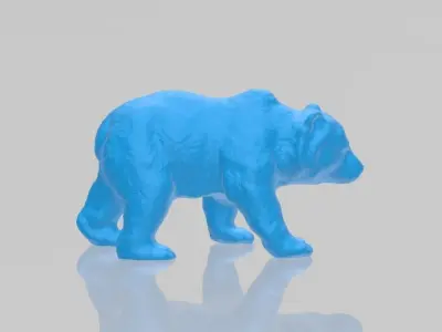 Grizzly - Walking 3d Grizzly Bear Model Free 3D print model