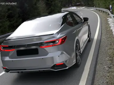 Redesigned Sedan Gray 3D model