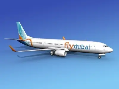 Boeing 737-900ER FlyDubai 3D model