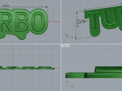 Turbo pendant Free 3D print model