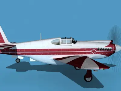 North American A-36A Apache S02 Racer 3D model