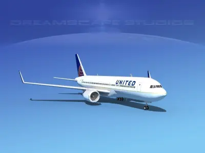 Boeing 767-300 United Airlines 3 3D model