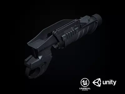 FN GL1 PBR Free low-poly 3D model