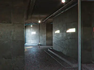 bunker concrete fort 3D model