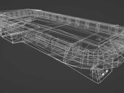 Federal Signal Trafic Storm Lightbar Low-poly 3D model