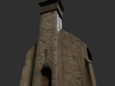 Medieval buildings pack Low-poly 3D model