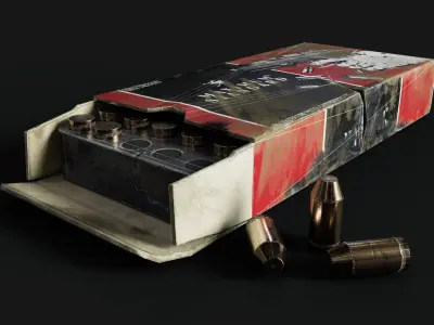 Handgun ammo - Resident evil 2 remake Free low-poly 3D model