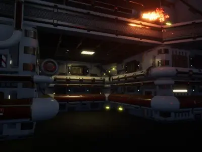 ModularSciFiEnvironment UE4 Low-poly 3D model