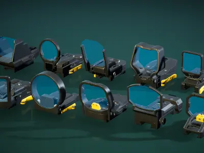 Collimator Sights Bundle 3D model