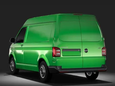 Volkswagen Transporter Van L1H2 T6 2017 3D model