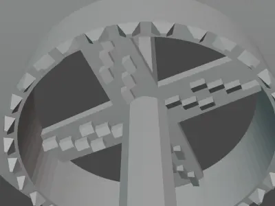 Polystyrene Hole drill 3D model