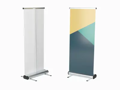 Rollup Stand 3D model