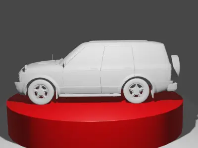 ISUZU Bighorn 3 1 Diesel Without Texture Free 3D model