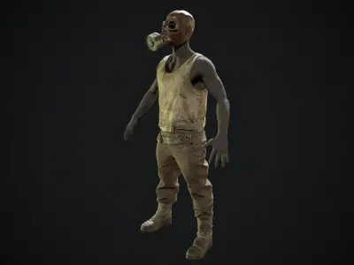 Skull armor 11 Low-poly 3D model