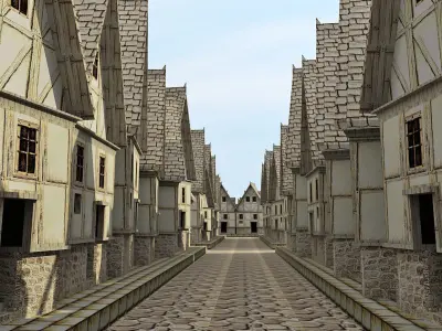 Medieval Cities Germany 3D model