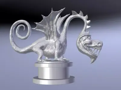 Dragon cartoon Free 3D model