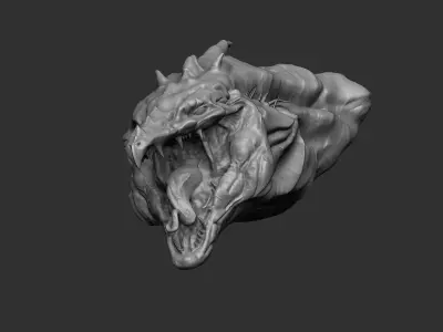 Dragon head 3D model 3D model