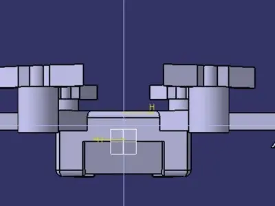 Advanced Dual-Propeller Drone Design 3D model