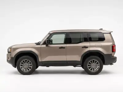Modern 2024 Toyota Land Cruiser J250 SUV Low-poly 3D model