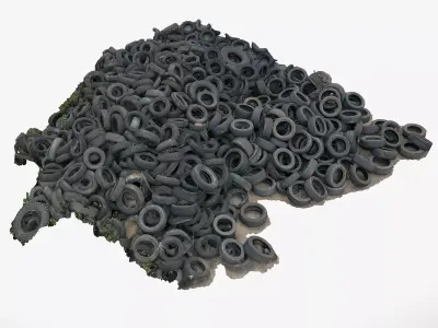 Tire dump 3D model