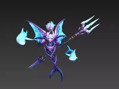 Sea King Low-poly 3D model