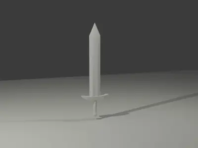 Basic Beginner Sword Free low-poly 3D model
