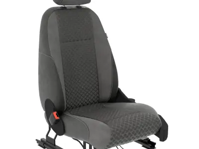 Car seat 3D model