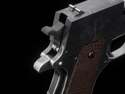 Colt 1911 3D model Low-poly 3D model