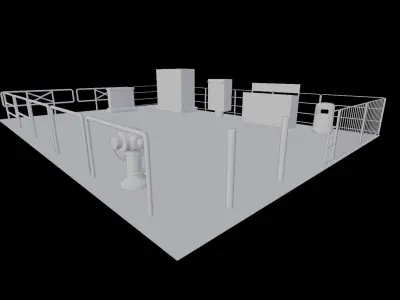 Hong Kong City street environment items 3D models Bundle Part 1 Low-poly 3D model